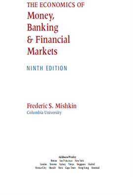 the economics of money banking and financial markets 9ed